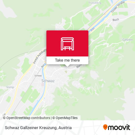 Schwaz Gallzeiner Kreuzung map