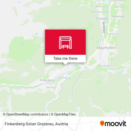 Finkenberg Gstan Grazerau map