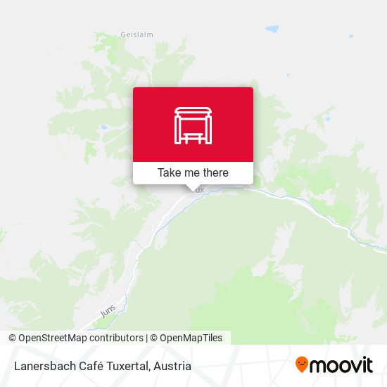 Lanersbach Café Tuxertal map