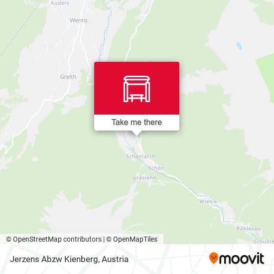 Jerzens Abzw Kienberg map