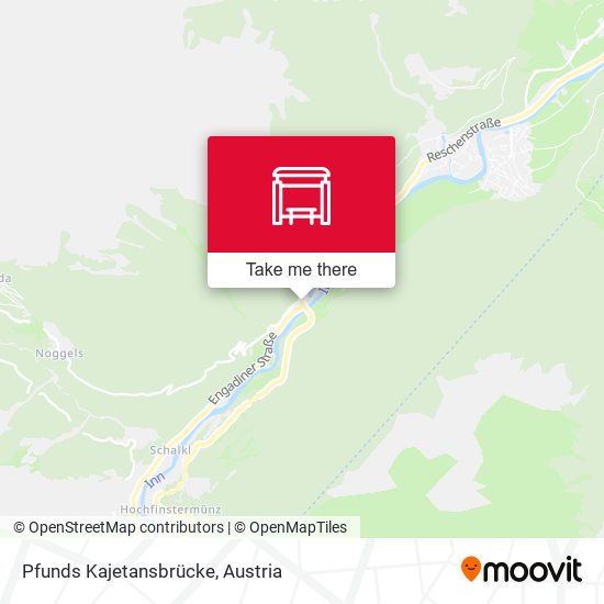 Pfunds Kajetansbrücke map