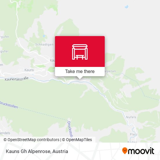 Kauns Gh Alpenrose map