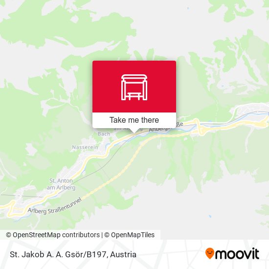 St. Jakob A. A. Gsör/B197 map