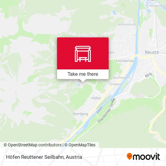 Höfen Reuttener Seilbahn map
