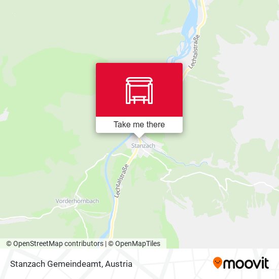 Stanzach Gemeindeamt map