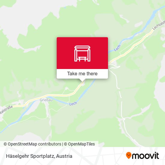 Häselgehr Sportplatz map
