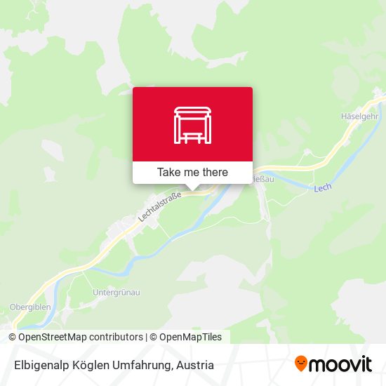 Elbigenalp Köglen Umfahrung map
