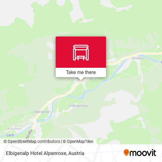 Elbigenalp Hotel Alpenrose map