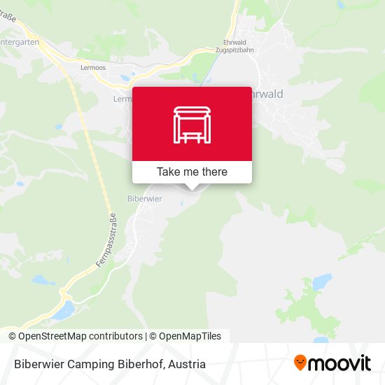 Biberwier Camping Biberhof map