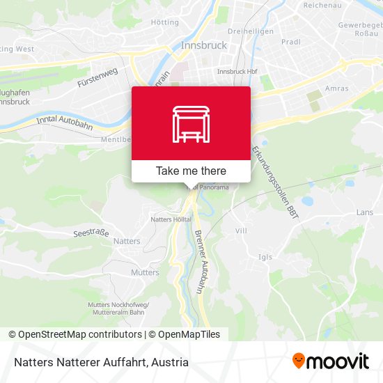 Natters Natterer Auffahrt map