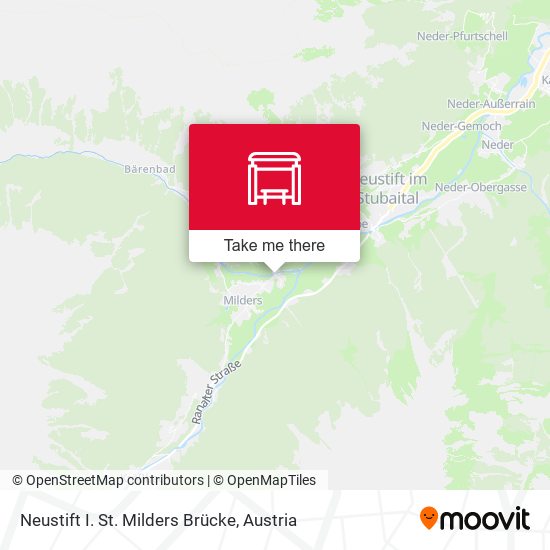 Neustift I. St. Milders Brücke map