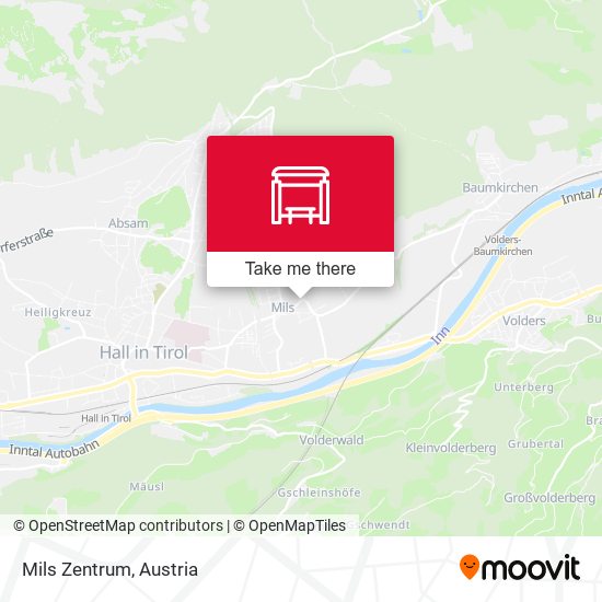 Mils Zentrum map