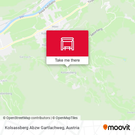 Kolsassberg Abzw Gartlachweg map