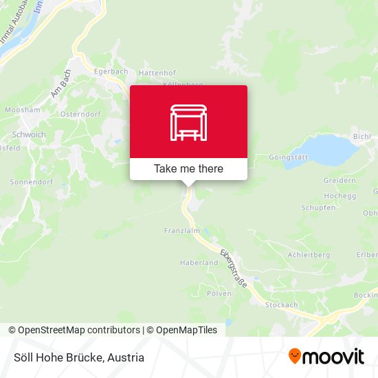 Söll Hohe Brücke map