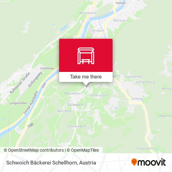 Schwoich Bäckerei Schellhorn map