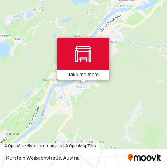 Kufstein Weißachstraße map