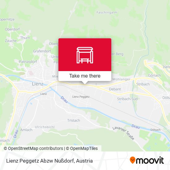 Lienz Peggetz Abzw Nußdorf map
