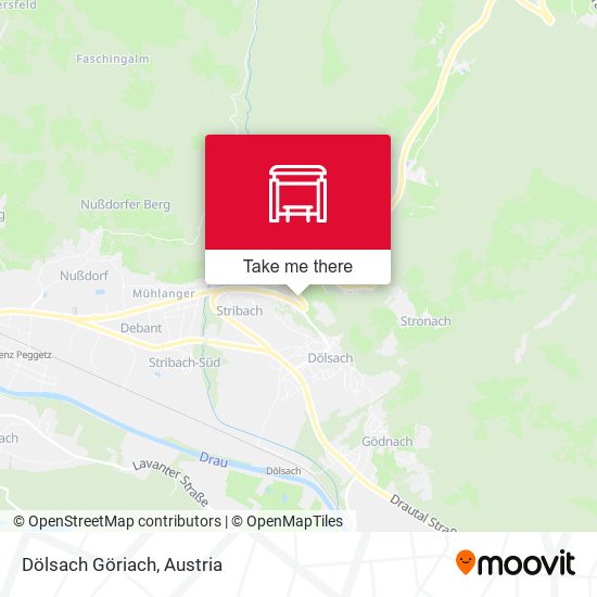 Dölsach Göriach map