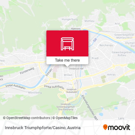 Innsbruck Triumphpforte/Casino map