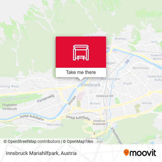 Innsbruck Mariahilfpark map