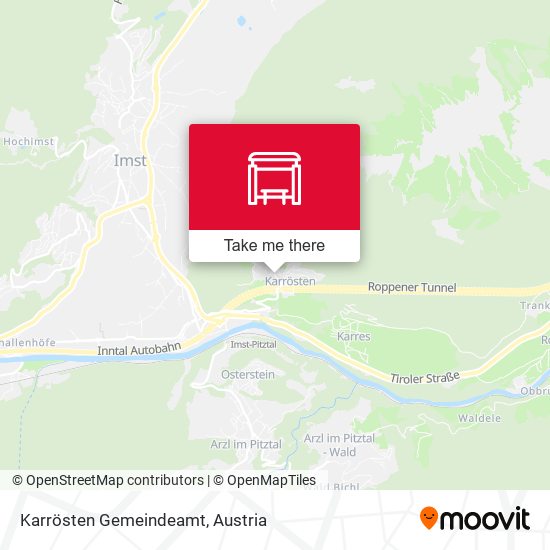 Karrösten Gemeindeamt map