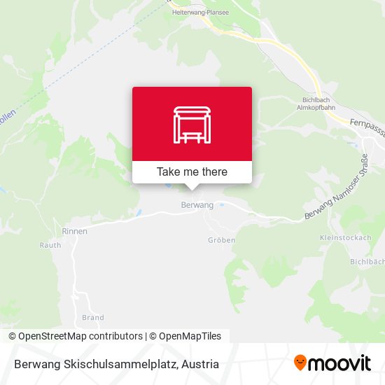 Berwang Skischulsammelplatz map