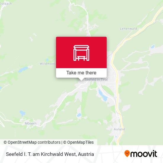 Seefeld I. T. am Kirchwald West map