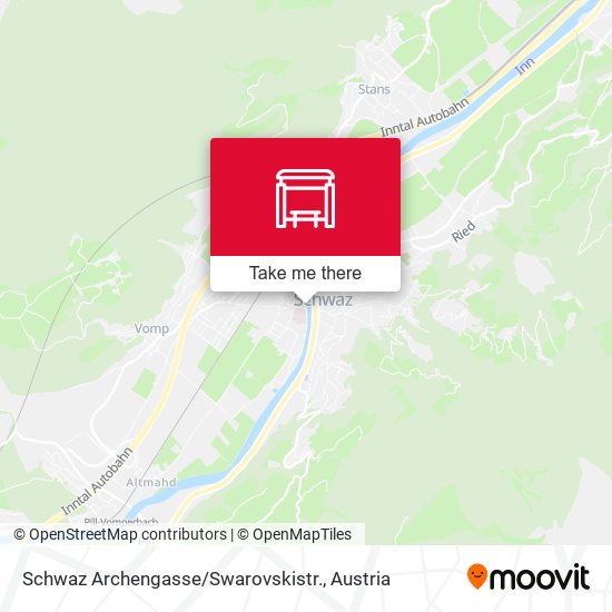 Schwaz Archengasse / Swarovskistr. map