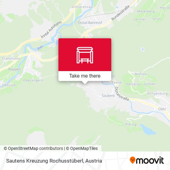 Sautens Kreuzung Rochusstüberl map