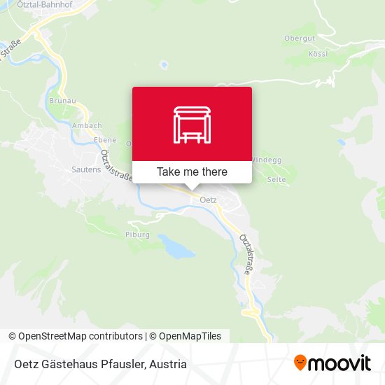 Oetz Gästehaus Pfausler map
