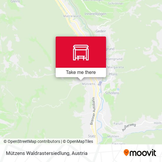 Mützens Waldrastersiedlung map