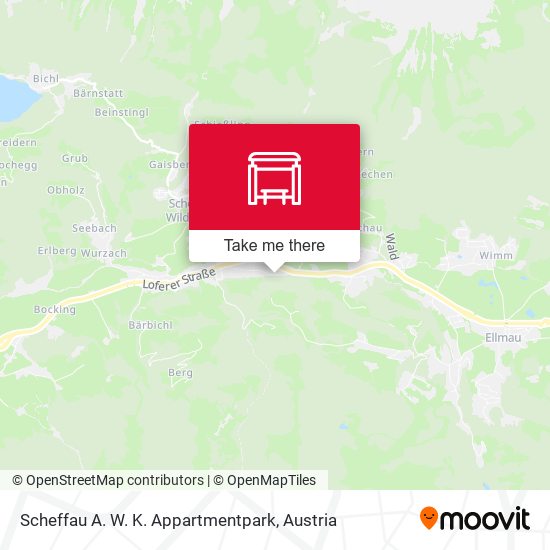 Scheffau A. W. K. Appartmentpark map