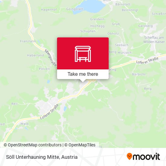 Söll Unterhauning Mitte map