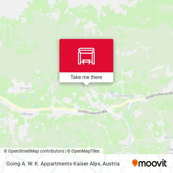 Going A. W. K. Appartments Kaiser Alps map
