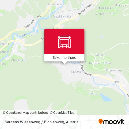 Sautens Wiesenweg / Bichlenweg map