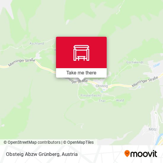 Obsteig Abzw Grünberg map