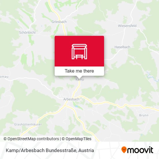 Kamp/Arbesbach Bundesstraße map