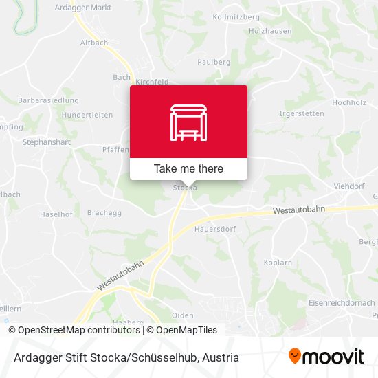 Ardagger Stift Stocka / Schüsselhub map