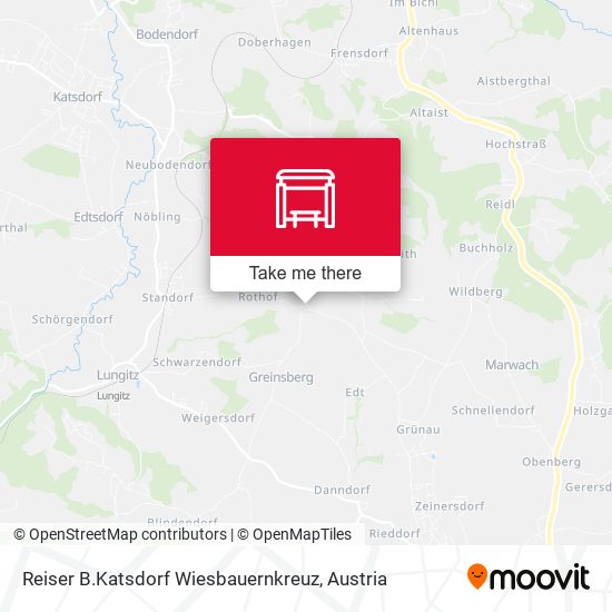 Reiser B.Katsdorf Wiesbauernkreuz map