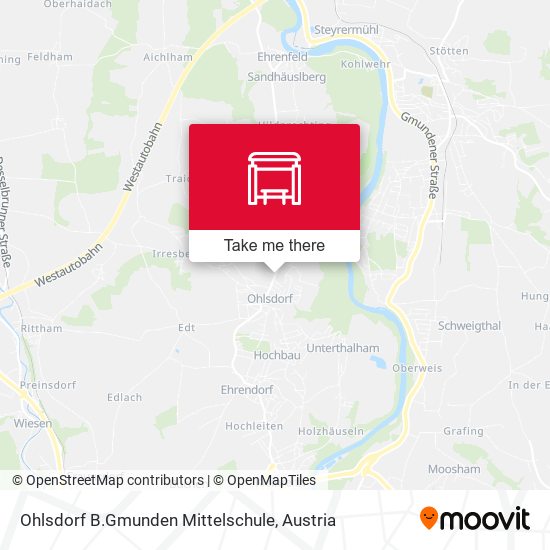Ohlsdorf B.Gmunden Mittelschule map
