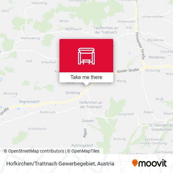 Hofkirchen / Trattnach Gewerbegebiet map