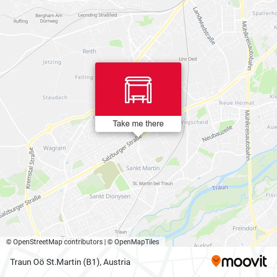 Traun Oö St.Martin (B1) map