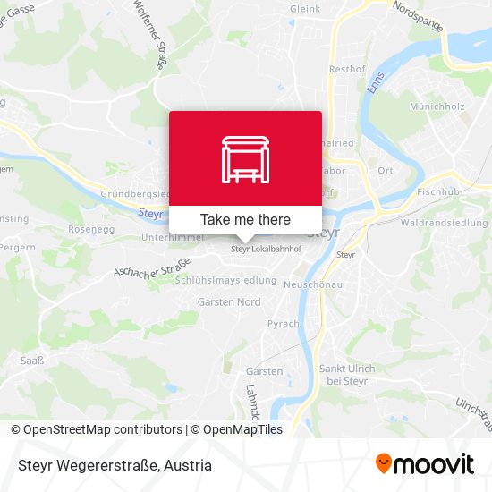 Steyr Wegererstraße map