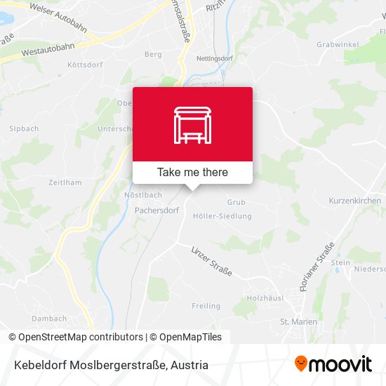 Kebeldorf Moslbergerstraße map