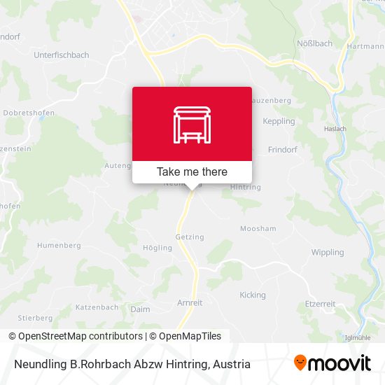 Neundling B.Rohrbach Abzw Hintring map