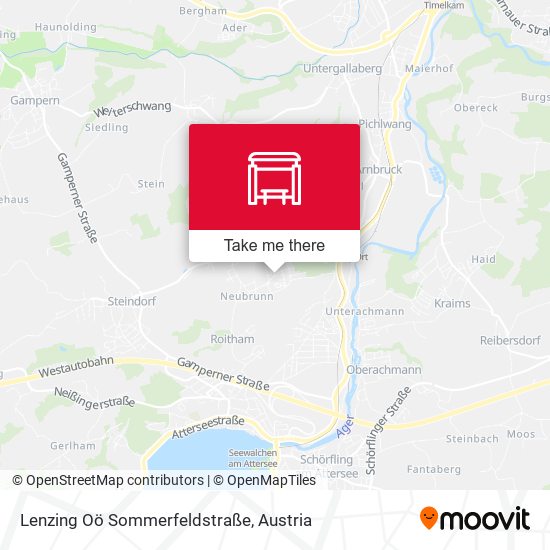 Lenzing Oö Sommerfeldstraße map