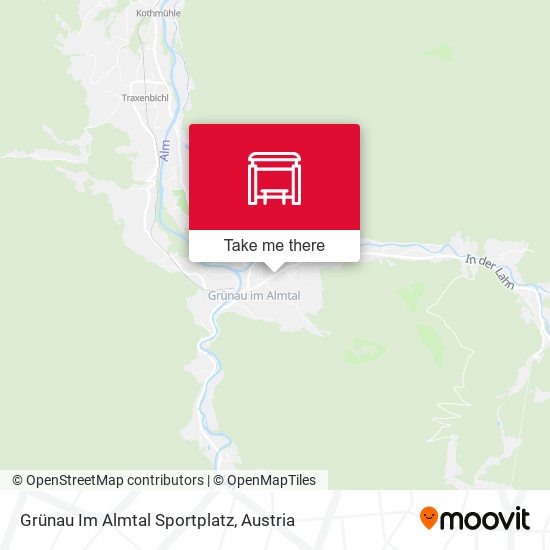 Grünau Im Almtal Sportplatz map