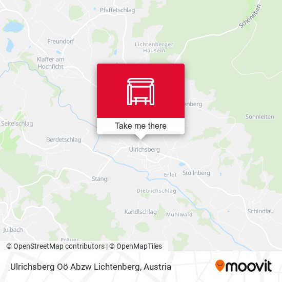 Ulrichsberg Oö Abzw Lichtenberg map