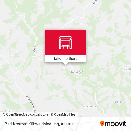 Bad Kreuzen Kühweidsiedlung map