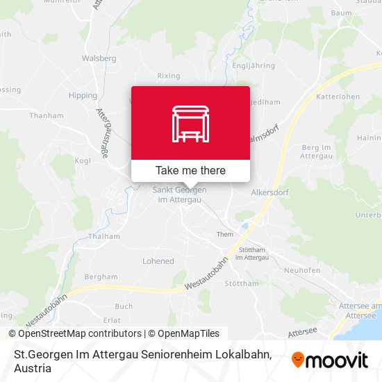 St.Georgen Im Attergau Seniorenheim Lokalbahn map
